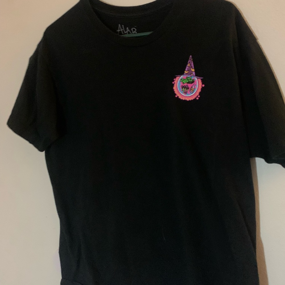 trippy wizard oversized tee